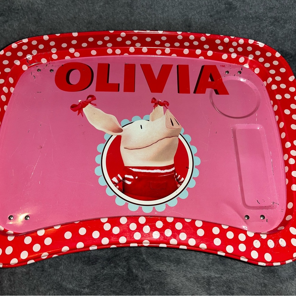 Oliva from Pippa Pig Metal TV Lap Tray Foldable Legs Kids  Trays